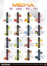 魅嗨meha 抛棄式7000口小黑條 紅心芭樂 - 官方正品